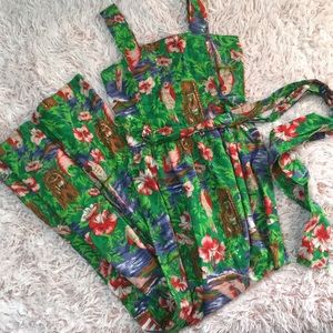 🌴VTG 60’s Palmetto style maxi dress